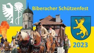 Biberacher Schützenfest 2023 Historischer  Festzug [upl. by Larkin]