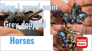 How I speed paint Grey horses with dappling [upl. by Gilchrist]