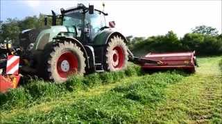 Gaec Gautrot Fauchage  Fendt 936 Vario amp combiné de fauche Vicon HD [upl. by Sharai]