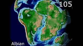 Cretaceous Plate Tectonics  Scotese Animation [upl. by Silver]