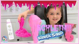 Kinetic Sand Schleim – Was passiert wenn man Kinetic Sand mit Schleim mischt 💕 Bilou Schleim [upl. by Tnilc824]