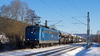 Güterverkehr auf der Frankenwaldbahn  EGP Autozug TXL Rheincargo uvm [upl. by Rosen65]