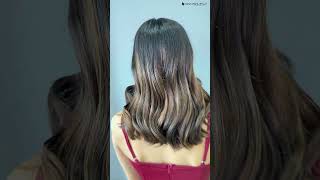 The sunkissed balayage with brush technique  Paddle Brush Highlights  HP Academy [upl. by Nevil562]