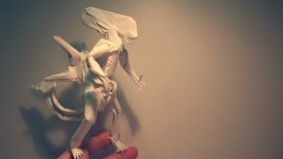 How to fold Origami Alien 摺紙異形教學 Kade Chan [upl. by Hoffman]