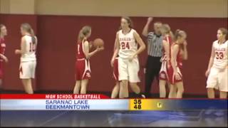 Beekmantown girls stay perfect Plattsburgh improves to 52 on home floor [upl. by Emyam345]