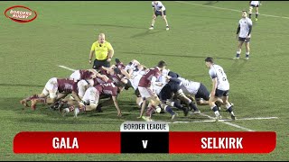 RUGBY HIGHLIGHTS  GALA v SELKIRK  8324  BORDER LEAGUE [upl. by Neelyak]