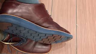 Ordering Pizzas Wearing Hot Loose Big Sebago Cap Toe Dress Shoes With Shoe Play [upl. by Ecad]