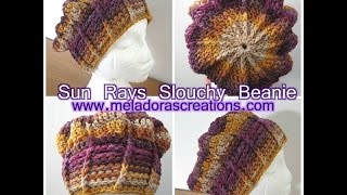 Crochet In The Sun Learn To Make A Slouchy Beanie [upl. by Cohlier821]