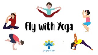 Easy Yoga Poses for Kids  Bird and Winged Creatures  The Yoga Guppy Asana Series [upl. by Abdulla657]