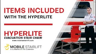 Items Included with The HyperLite Evacuation Stair Chair  Mobile Stairlift [upl. by Ekihc]