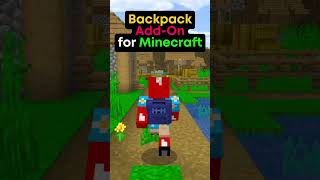 Backpack Plus 🎒 AddOn  Minecraft Bedrock [upl. by Perot994]