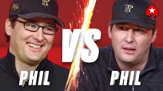 PHIL HELLMUTH VS PHIL HELLMUTH Can He OUTPLAY Himself ♠️ PokerStars [upl. by Yerag]