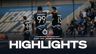 CLUB BRUGGE  RSC ANDERLECHT  HIGHLIGHTS  20232024 [upl. by Sonitnatsok747]