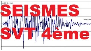 Origine des séismes  SVT 4ème [upl. by Oirretna]