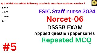 Norcet exam preparation I Aiims Norcet 2024 I Aiims Norcet questions and answers  ESIC2024 NORCET6 [upl. by Schulman]