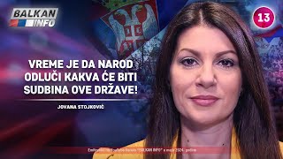 INTERVJU Jovana Stojković  Vreme je da narod odluči kakva će biti sudbina ove države 1952024 [upl. by Dhumma862]