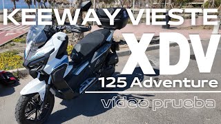 Prueba Keeway Vieste Xdv 125 2024 con hueco para casco integral y dinámica deportiva [upl. by Nohsram569]