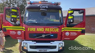 Hampshire Fire amp Rescue Ringwoods Pump Blue Light Demo at Ringwood 999 Day 2023 [upl. by Atinahc517]