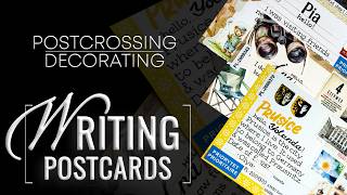 ✒️ WRITING amp Decorating postcards  POSTCROSSING  14 Jul 2024 [upl. by Aserahs]