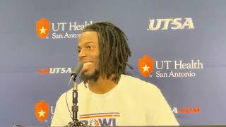 UTSA CB Zah Frazier Postgame Interview 5127 win vs Temple 112224 [upl. by Cassil507]