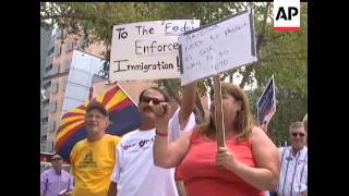 Arizonas impending immigration law went before a federal judge for the first time Thursday and att [upl. by Betti]