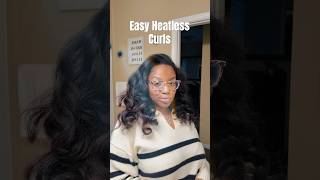 Heatless Overnight Curls w Silk Roller naturalhairstyles blowout [upl. by Pega]