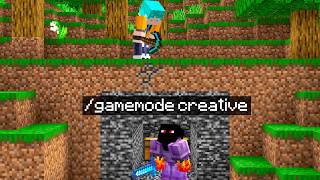 PLAYER COM CRIATIVO vs CAÇADOR no MINECRAFT [upl. by Suivatnod656]