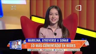 Melany Wenninger la quotMarilina niñaquot que emocionó a todosTeleShow latele [upl. by Ahsila243]