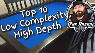 Top 10 Low Complexity High Depth Games [upl. by Yseulta663]