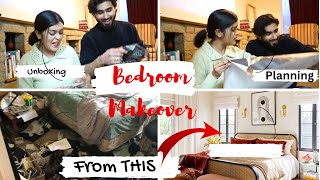 Our Bedroom Makeover 😳 From UGLY🤮to EXTREME MAKEOVER😳 🏡 BEFORE amp After😳 [upl. by Hanimay]