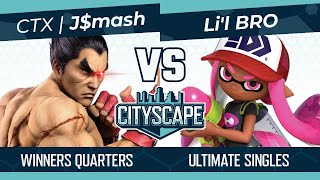 Cityscape 182 CTX  Jmash Kazuya vs Lil BRO Inkling Winners Quarters [upl. by Lladnyk]