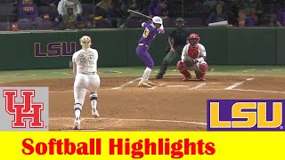 Houston vs 7 LSU Softball Game Highlights Feb 23 2024 [upl. by Letti]