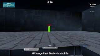 MidRange Fast Strafes Invincible  Kovaaks FPS Aim Trainer [upl. by Nnalyrehc]