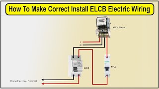 How To Make earth leakage circuit breaker  ELCB [upl. by Eimas]