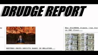 Drudge Report Shows Hell Based Subliminal Message [upl. by Tillford]