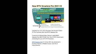 REBRAND NEW IPTV SMARTERS PRO V3 FOR YOUR OTT IPTV BUSINESS [upl. by Aiksas]