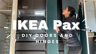 Make your own IKEA PAX wardrobe doors  Measurements for IKEA KOMPLEMENT hinges [upl. by Mountford]