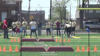 AllState Camp  Wide Receiver Agility Drills by Sport Testing [upl. by Etoile701]