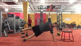 Side Plank Windmill Standard and with Hip Abduction [upl. by Dowdell]