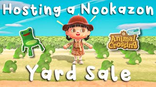 Hosting a Nookazon Yard Sale with a TWISTAnimal Crossing New Horizons [upl. by Tterb]