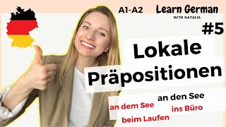 Lokale Präpositionen  Wo Wohin Woher 57 Prepositions in German I Learn German with Natalia [upl. by Shannen]