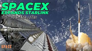 SpaceX Expands Starlink with 20 Satellites  20 Starlink Satellites Deployed  20 Starlinks Launched [upl. by Bliss]