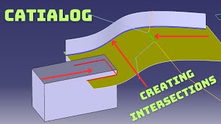 Creating Intersections  CATIA V5  CATIALOG [upl. by Durkin]