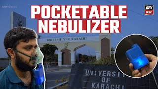 Students of Karachi University invent a unique pocketsized Nebuliser karachiuniversity nebulizer [upl. by Starinsky86]