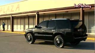 ALL BLACK Cadillac Escalade on 26quot DUB Opera Floaters  1080p HD [upl. by Adlesirg]