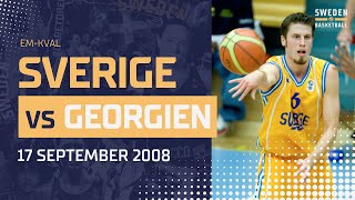 20080917 SverigeGeorgien 🇸🇪🇬🇪 EMkval Herrar  Öppet Arkiv 🗃 [upl. by Renae]