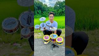 Hip Hop Drums Set Senior Musical Band Instruments with 3 Drums 1 Dish 1 Stool amp Sticks🔥 [upl. by Ronen446]