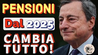 💥 PENSIONI 👉 DAL 2025 CAMBIERÀ TUTTO❗️📌 ADEGUAMENTO DEI REQUISITI ETÀ PENSIONABILE ❇️ [upl. by Sieber]