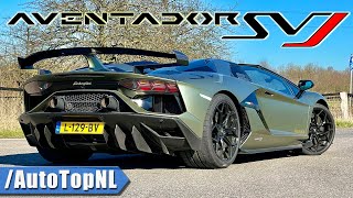 Lamborghini Aventador SVJ Roadster  REVIEW on AUTOBAHN by AutoTopNL [upl. by Maillij]