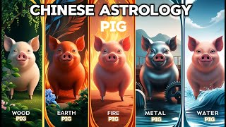 wood fire earth metal and water Pig Chinese Astrology [upl. by Heng493]